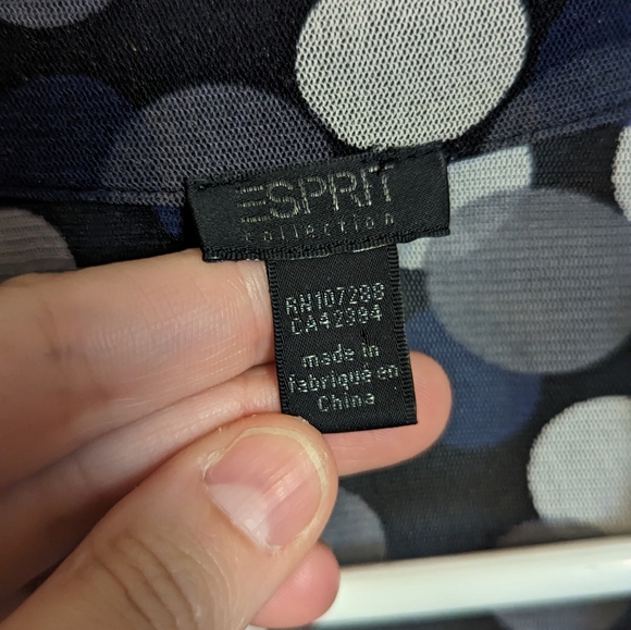 Esprit Button Sheer Top - Picture 4 of 5